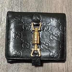 Gucci Black Jackie 1961 Wallet
